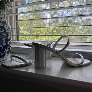 Silver Dolce Vitta Heeled Sandals